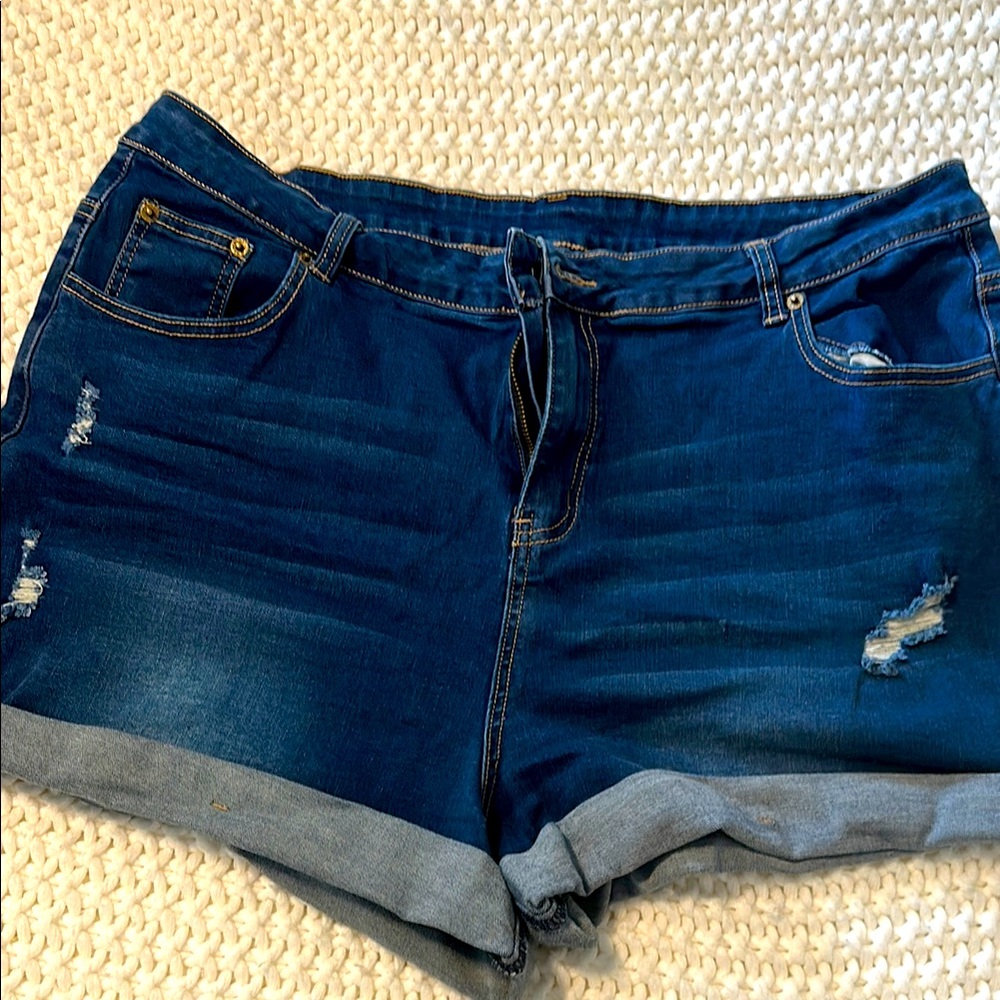 Blue Denim Women's Shorts